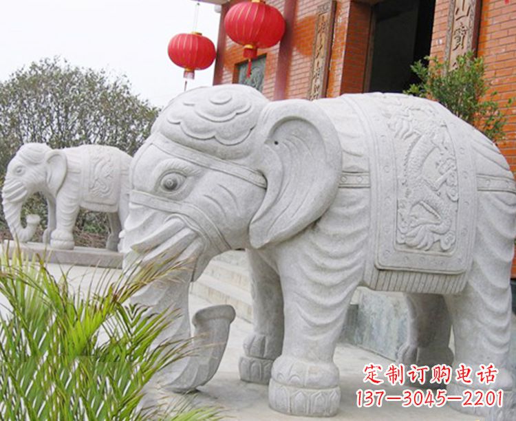 南阳古代石雕大象
