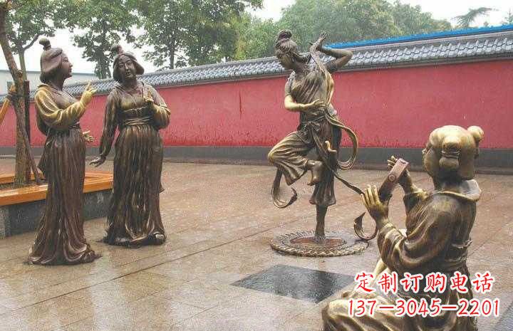 南阳古代仕女铜雕