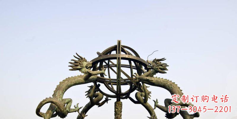 南阳传承中国古代文化,浑天仪铜雕——让精致的往事重现