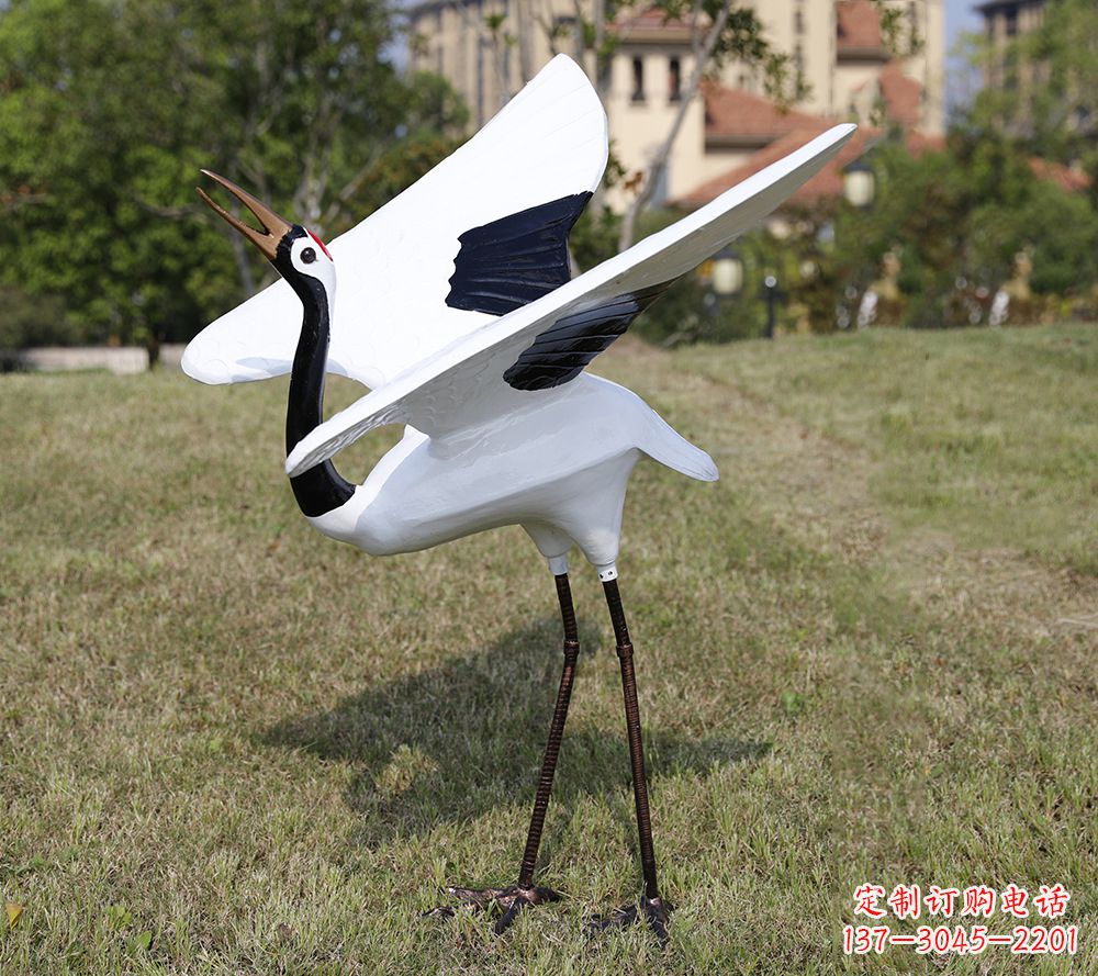 南阳古人仙鹤雕塑