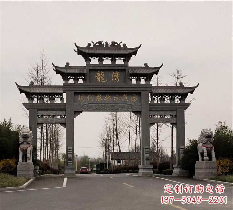 南阳品质精湛的古石牌坊雕塑