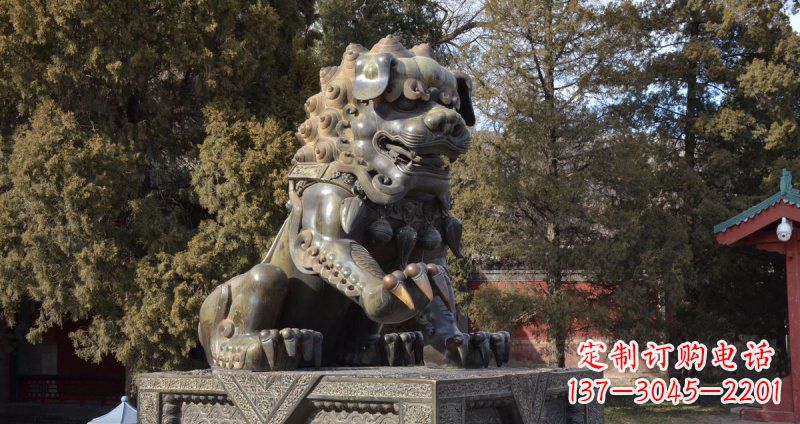 南阳故宫狮子雕塑,展现古代文化之美