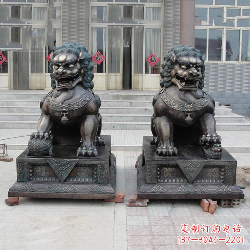 南阳故宫狮子雕塑,精美绝伦,给您不一样的视觉享受