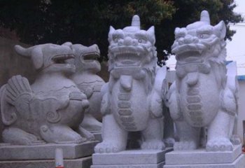 南阳古典独角兽石雕