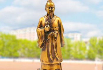 南阳古代神医纯铜扁鹊雕像