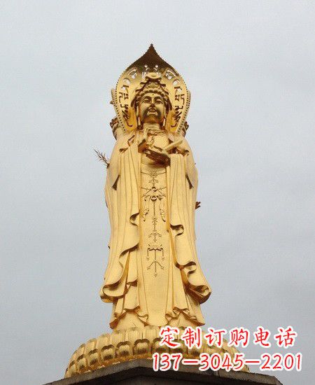 南阳观音铜雕塑-传承千年古风