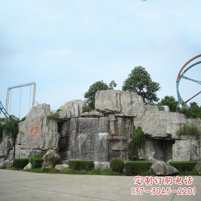 南阳中领雕塑专业定制GRC塑石假山雕塑