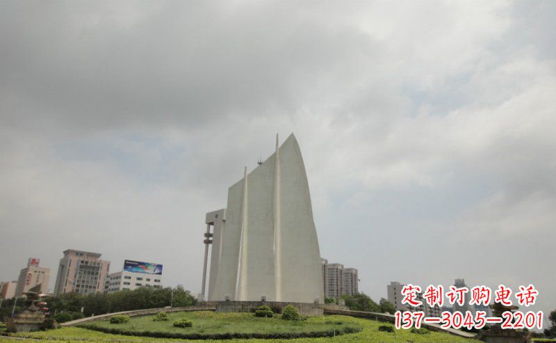 南阳中领雕塑:让你的空间更英伦风——不锈钢抽象船帆雕塑