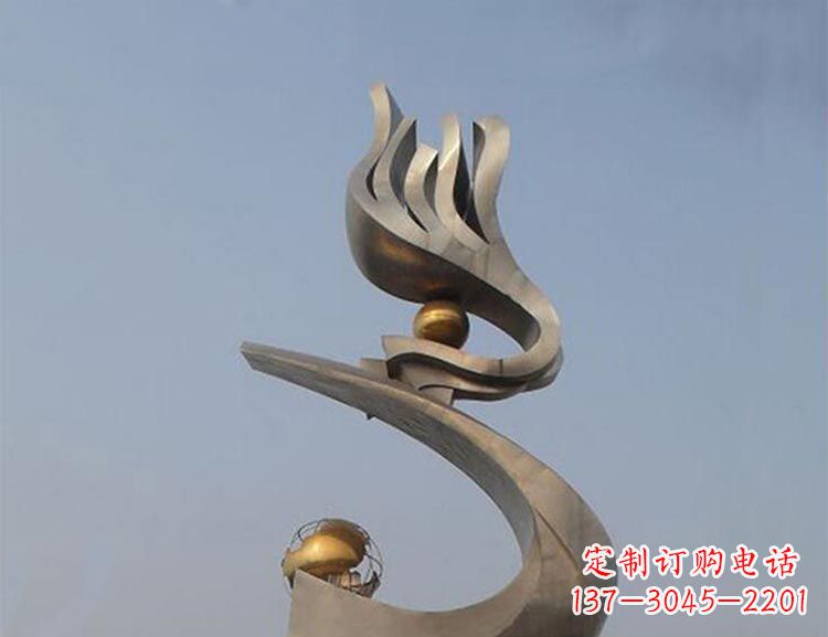 南阳雅致艺术:不锈钢凤凰雕塑