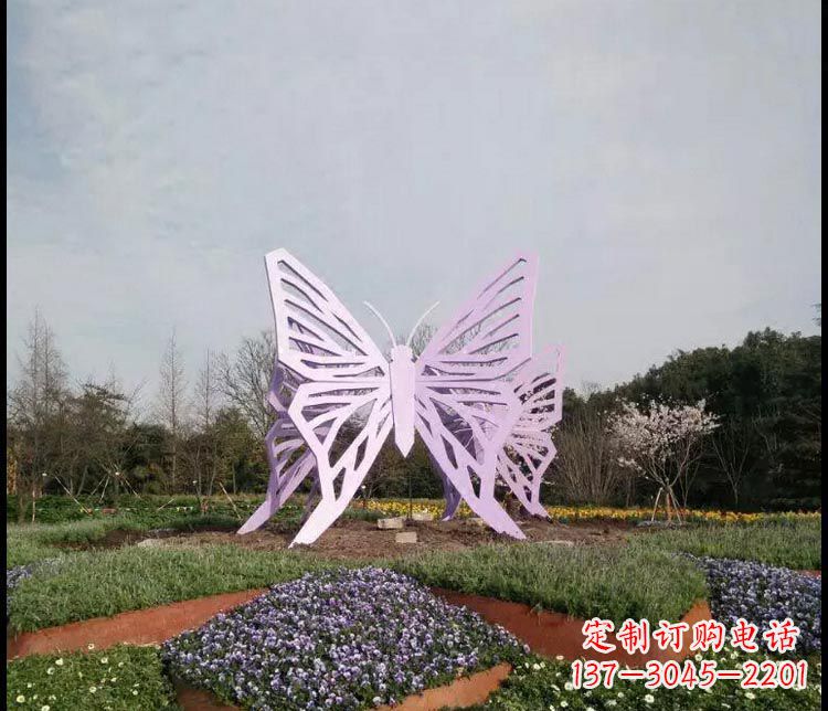 南阳中领雕塑厂家精美不锈钢蝴蝶雕塑