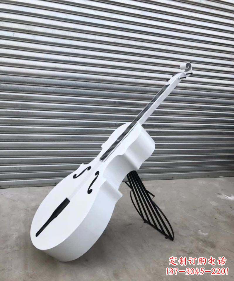 南阳精致不锈钢大提琴雕塑