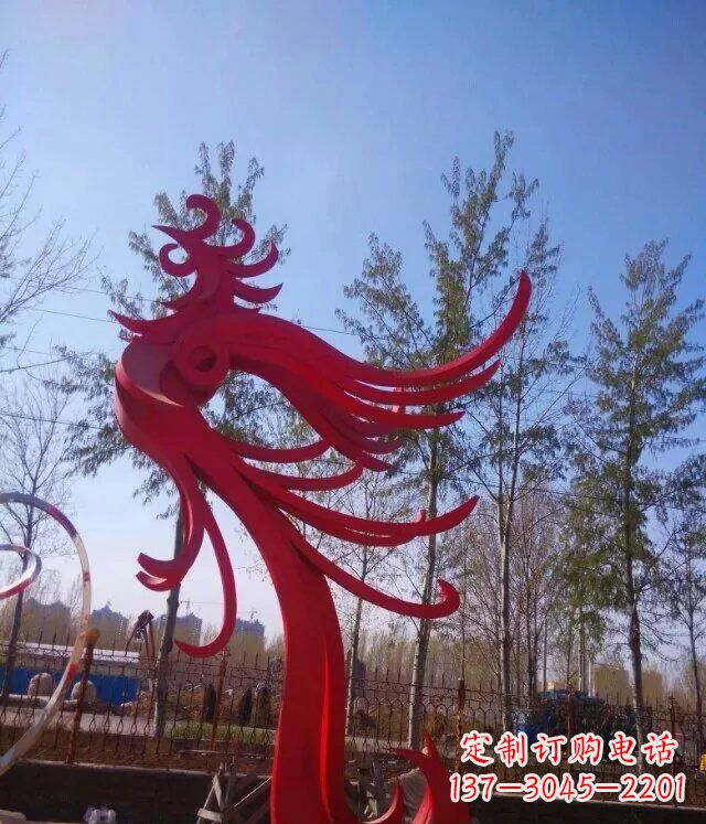 南阳中领雕塑凤凰大型抽象雕塑