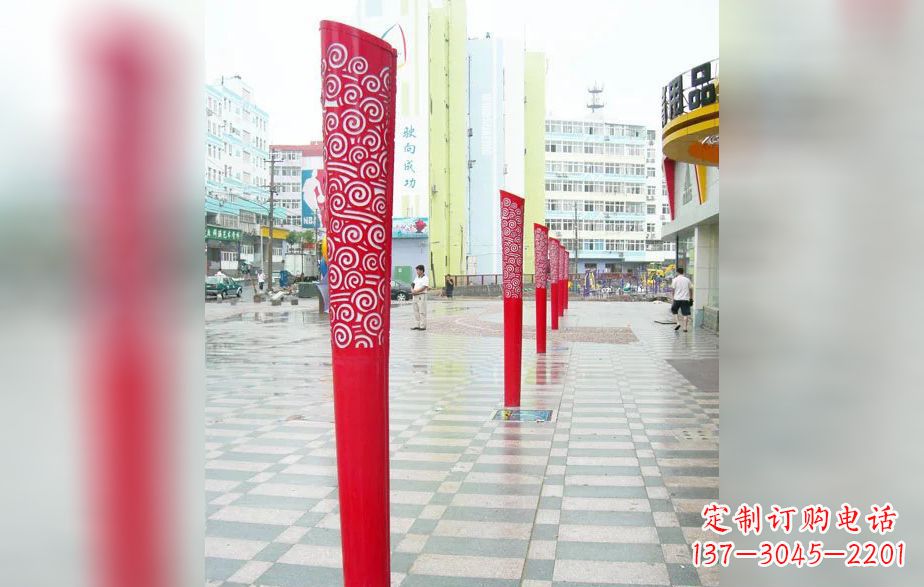 南阳精致的不锈钢火炬雕塑