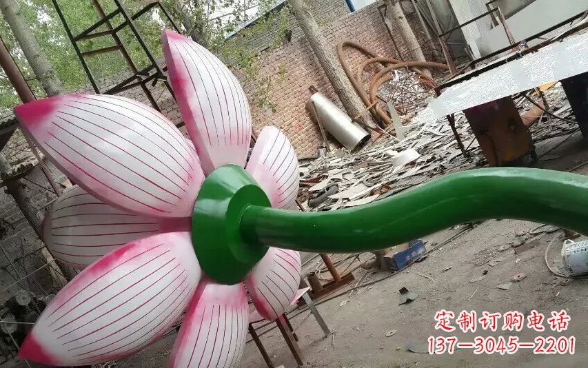 南阳中领雕塑-精致无比的不锈钢莲花雕塑