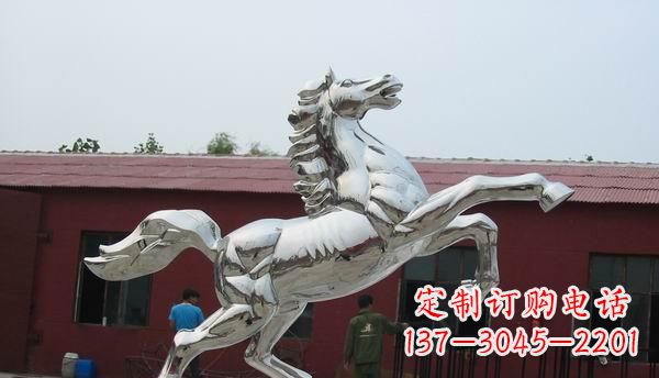 南阳中领雕塑-不锈钢动物雕塑
