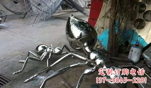 南阳中领雕塑|不锈钢蚂蚁雕塑