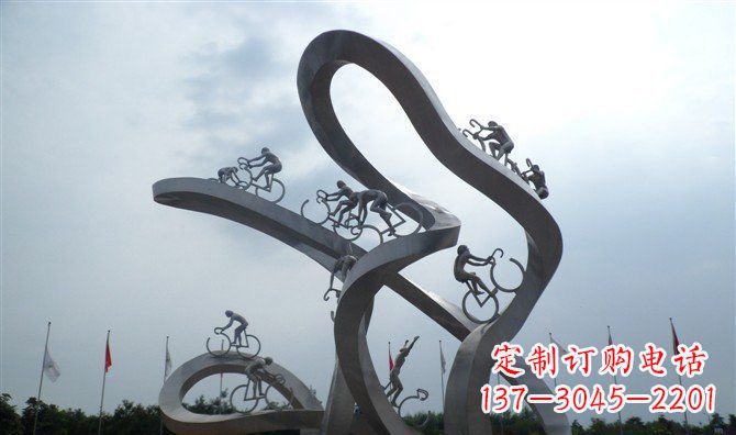 南阳让你个性十足的自行车雕塑