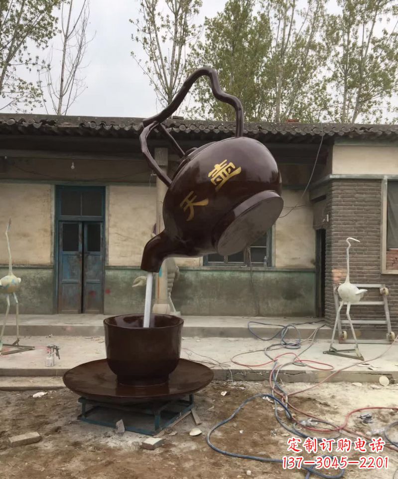 南阳茶壶精美铜雕,为您打造经典景观雕塑