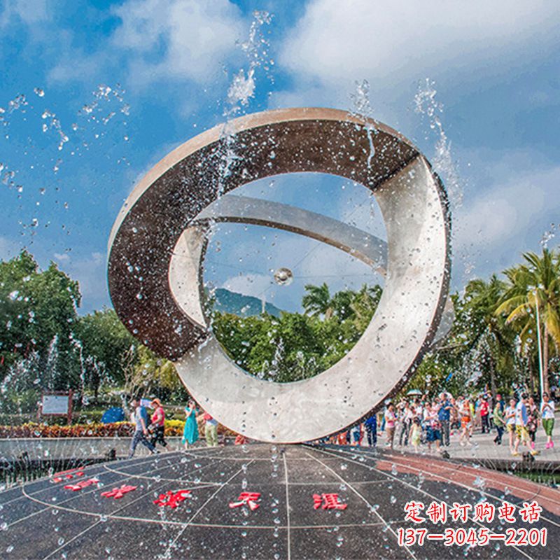 南阳趣味非凡,体现尊贵,不锈钢喷泉雕塑