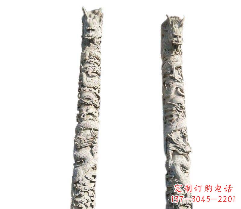 南阳欣赏传统工艺,邀请专业大理石龙柱雕塑