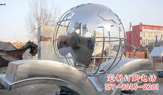 南阳艺术地球,传承贵族气派的不锈钢雕塑
