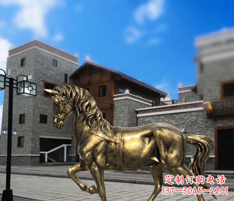 南阳金色动物雕塑，点缀您的园林景观