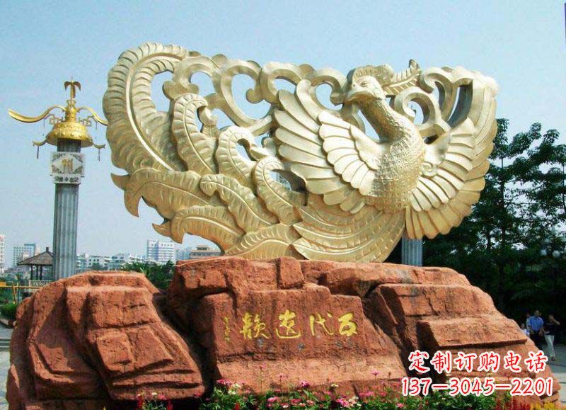 南阳中领雕塑凤凰雕塑,精美绝伦