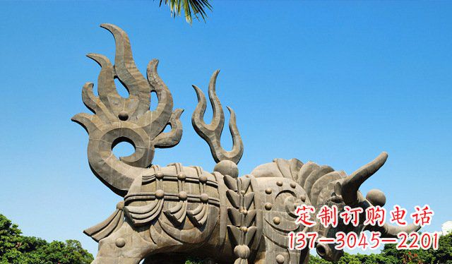 南阳广场火牛铜雕
