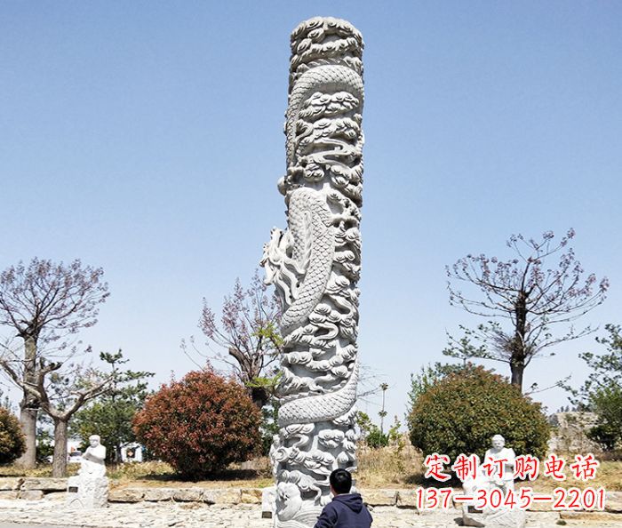 南阳欣赏传统工艺的极致雕塑——大理石盘龙柱石雕