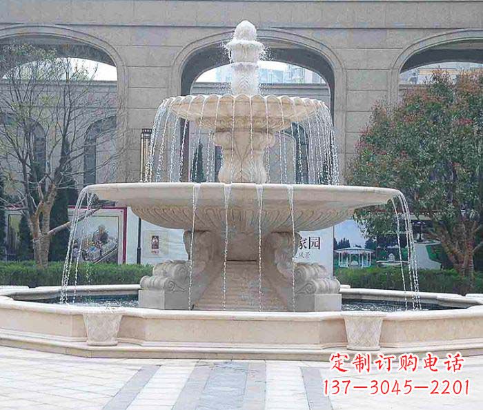 南阳广场景观大型喷泉石雕