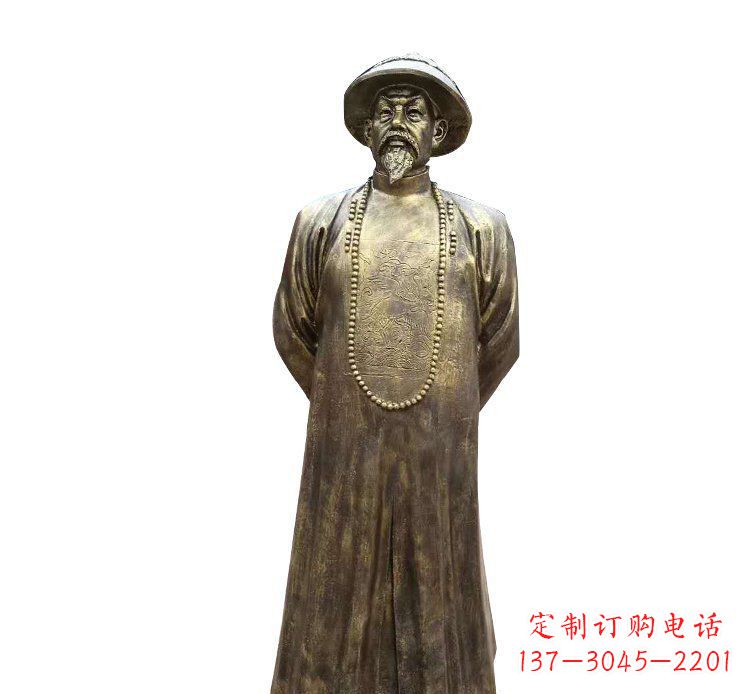 南阳纪念林则徐的铜雕精品