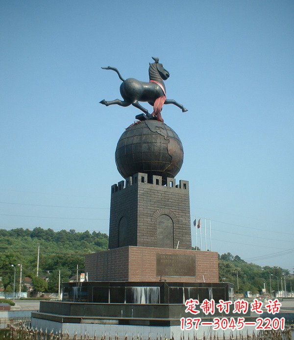 南阳地球城市景观铜雕,永恒传承着历史记忆