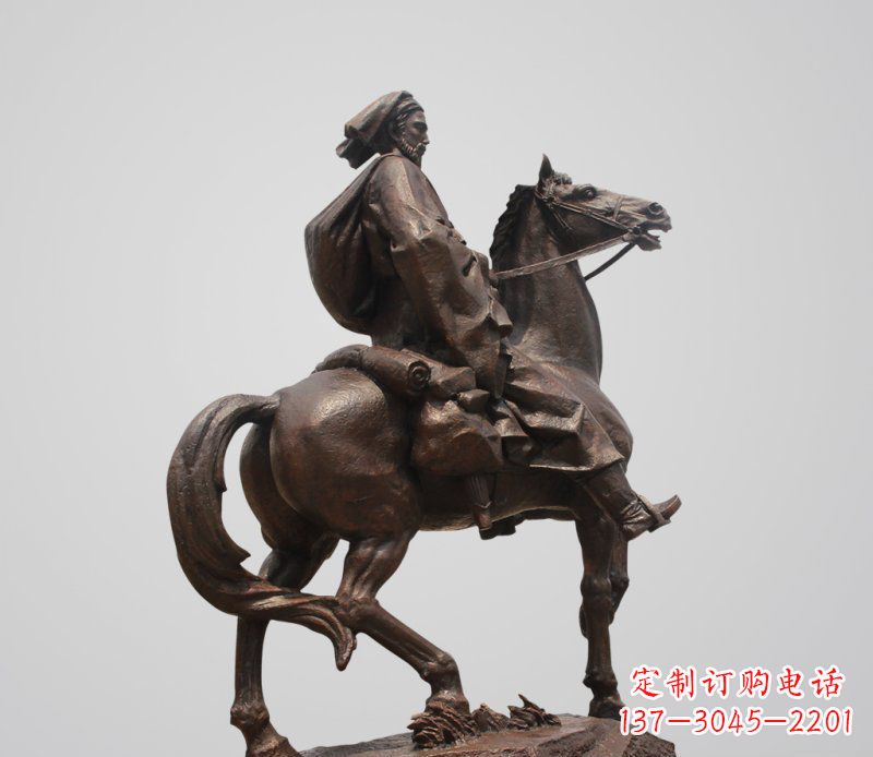 南阳典雅欧式骑马人雕塑