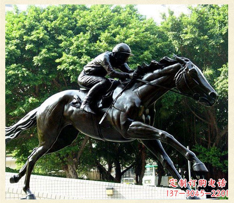 南阳精致骑马铜雕,把自然艺术带入生活