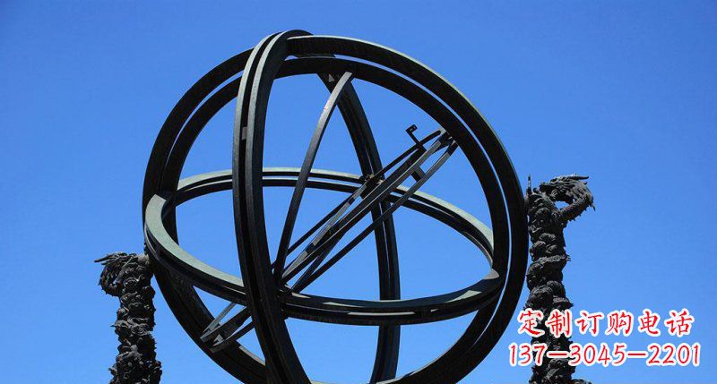 南阳华丽外观,古老意蕴——青铜浑天仪雕塑