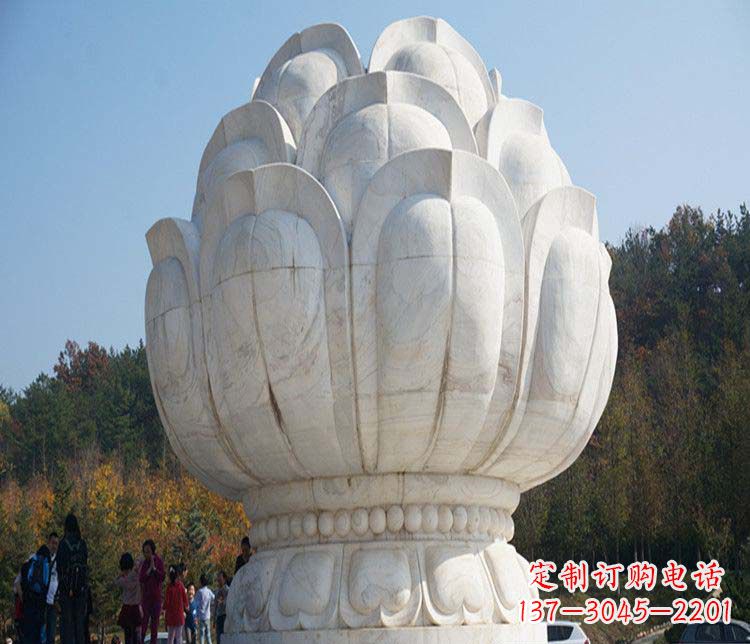 南阳荷花雕塑,引领广场石雕时尚
