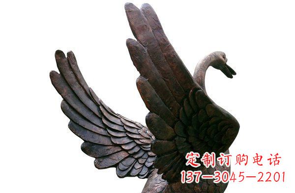 南阳中领雕塑|优雅大气的铜雕天鹅