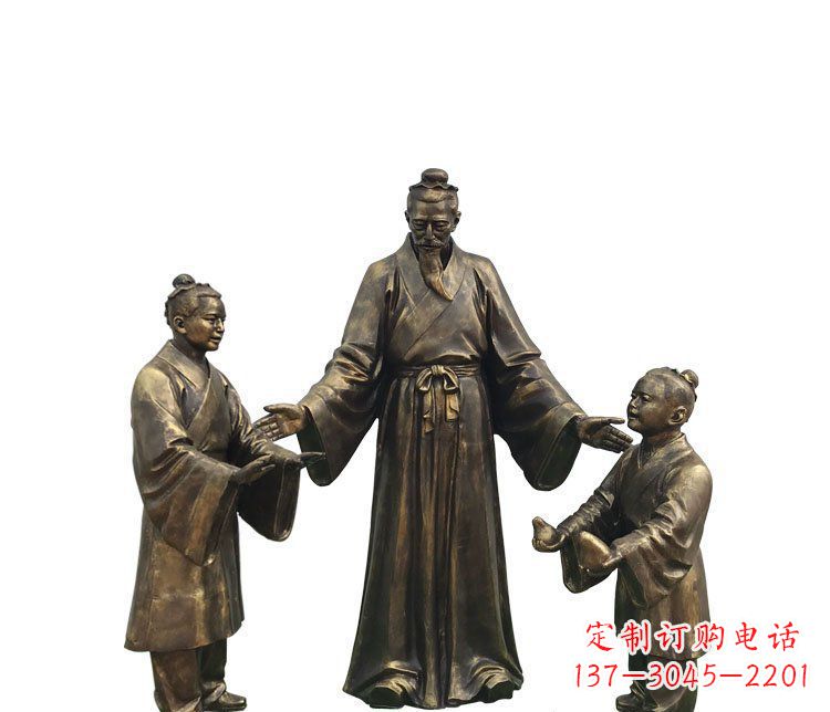 南阳精美铜雕孔融雕塑,温柔释放你的情怀