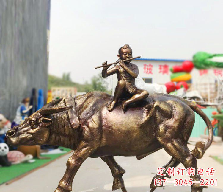 南阳牧童铜雕:唤醒温暖的旅程