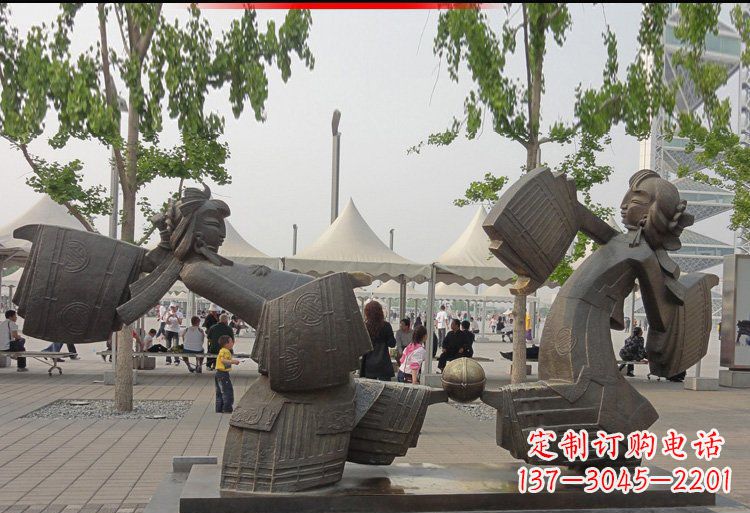 南阳广场铜雕跳舞美女人物雕塑