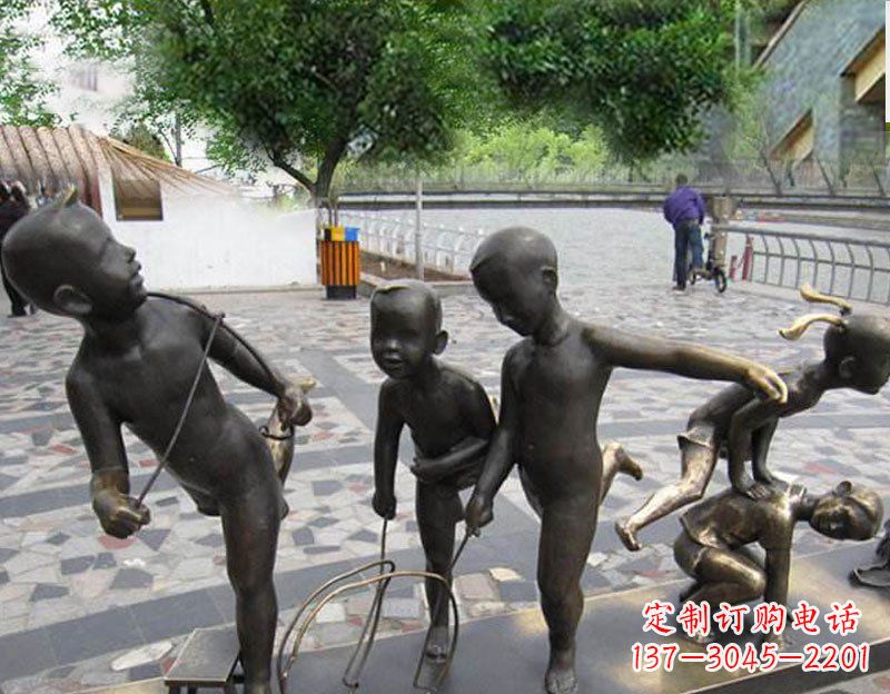 南阳专业定制广场铜雕儿童雕塑