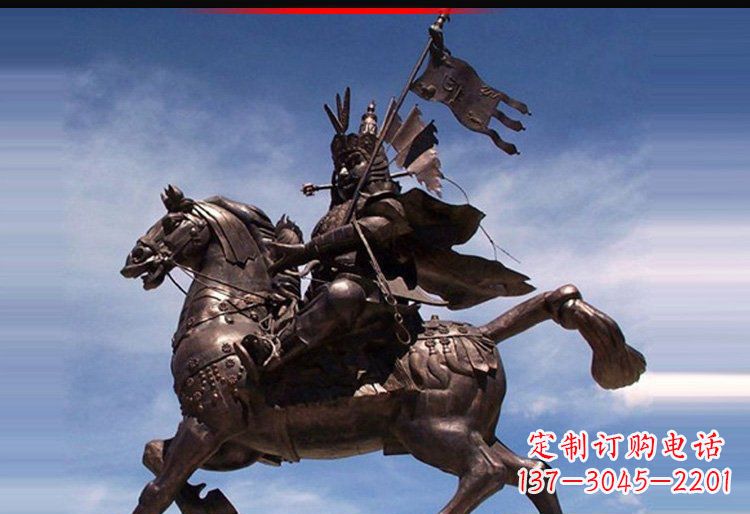 南阳风靡全国的将军人物铜雕塑