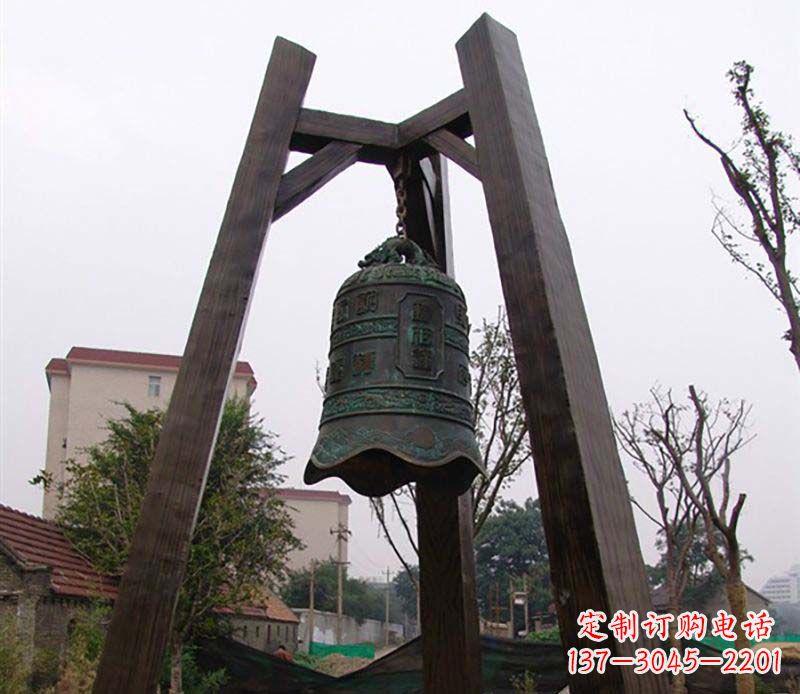 南阳大型铜钟雕塑——倍受关注的雕塑定制品