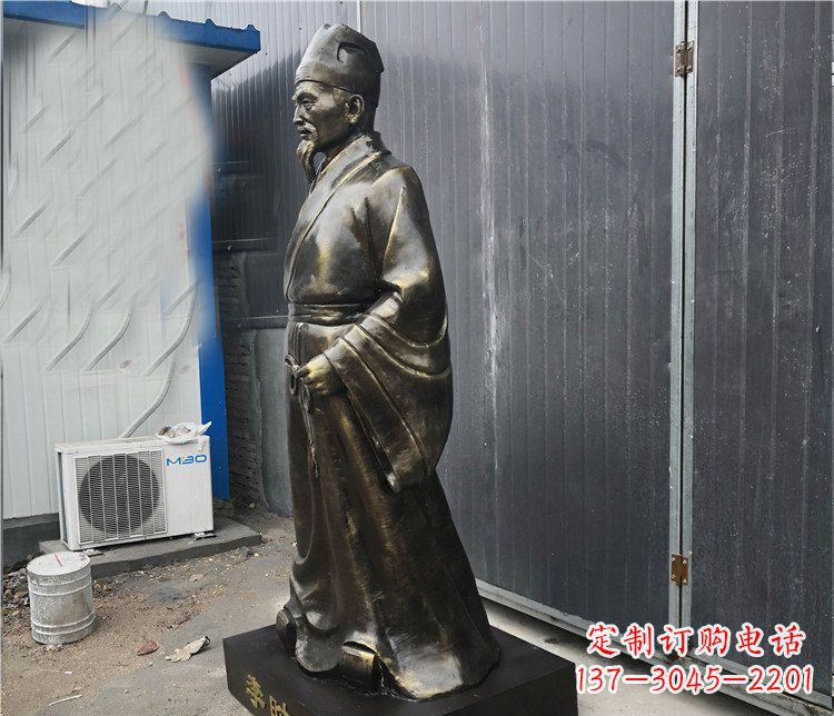 南阳铸铜李时珍医学家雕塑,致敬伟大的医学先驱