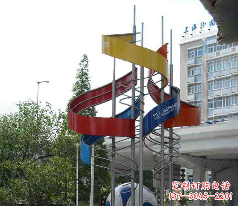 南阳精美的不锈钢足球雕塑