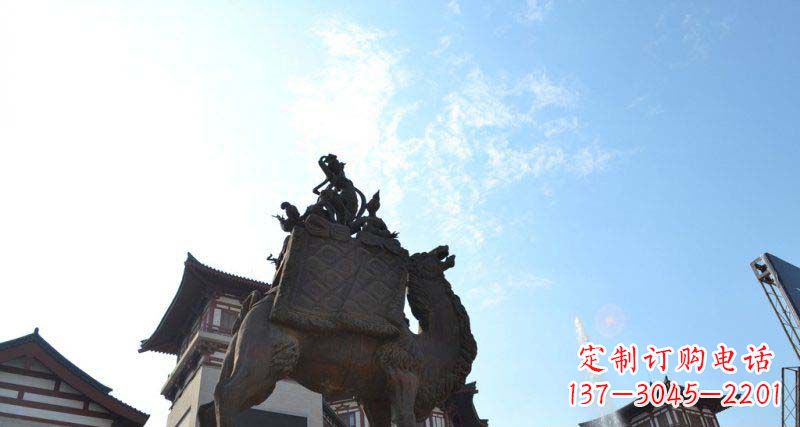 南阳山高水长的传说——大型骆驼景观铜雕
