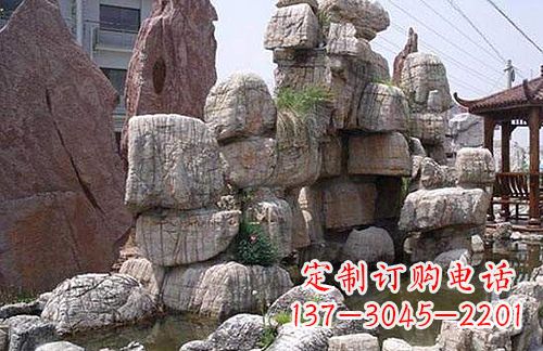 南阳引领艺术,华丽山水:龟纹石假山雕塑