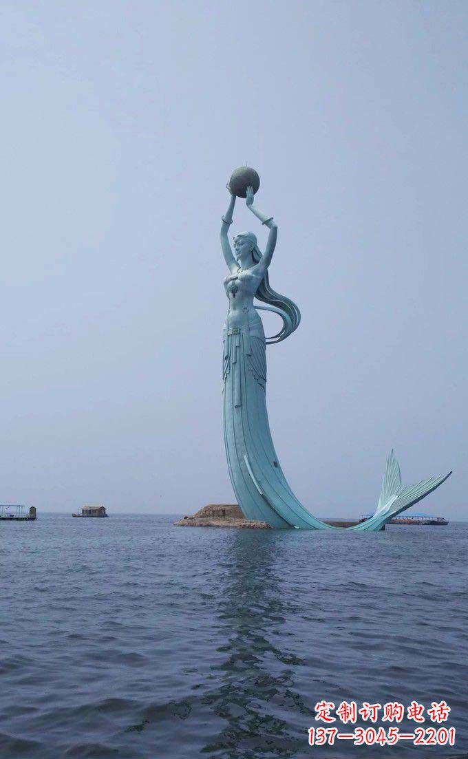南阳海洋美人鱼不锈钢雕塑