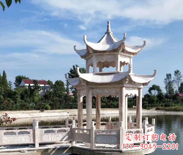 南阳中领雕塑精心打造的海边抒情凉亭雕塑,以海…