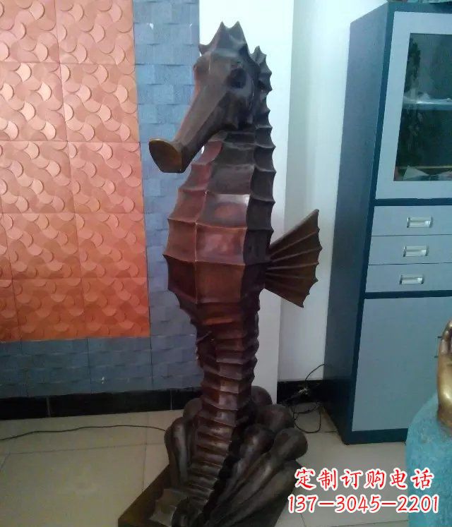 南阳海马铸铜动物雕塑,品质保证